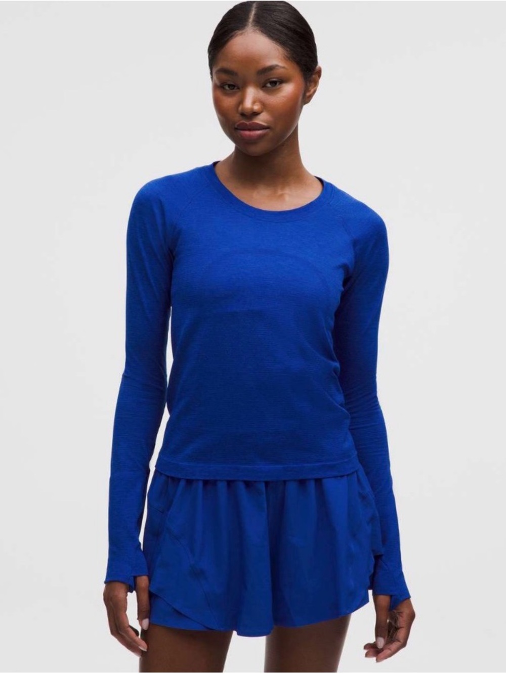 #306 NWOT Lululemon Swiftly Tech Long Sleeve 2.0 Race Length Riverside Blue 6